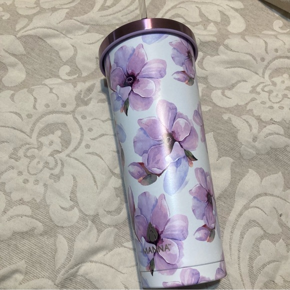 Stainess Steel Tumbler Lavender Floral. Hot for 10 hours, Cold for 18 hours 24oz - Picture 1 of 5